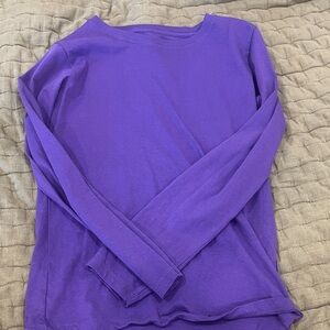 Hanes Purple Crew Neck Shirt